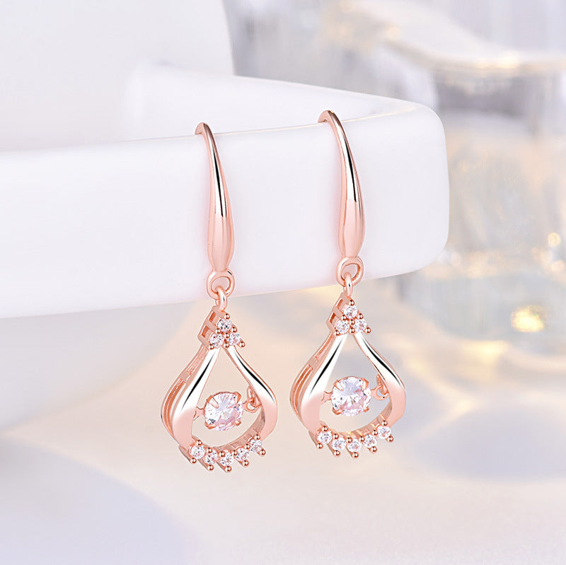 Damen Elegante und funkelnde Ohrringe im Tropfen-Design Shop Nory