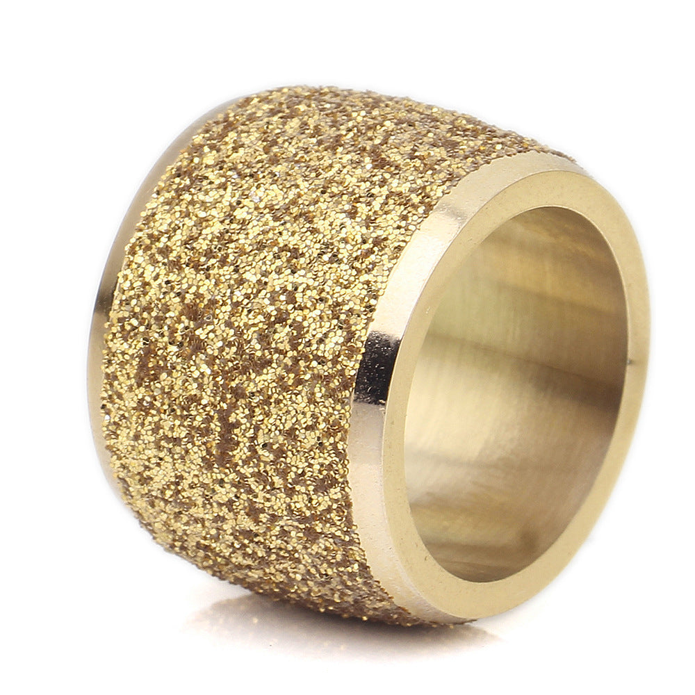 Damen Ring mit funkelndem Sandfinish und modernem Design Shop Nory