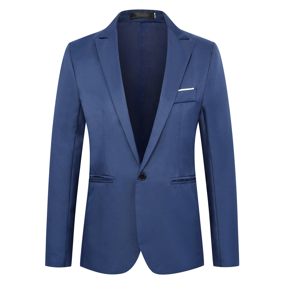 Herren tailliertes Ein-Knopf-Sakko mit schmalem Revers und dezentem Taschenfinish Shop Nory