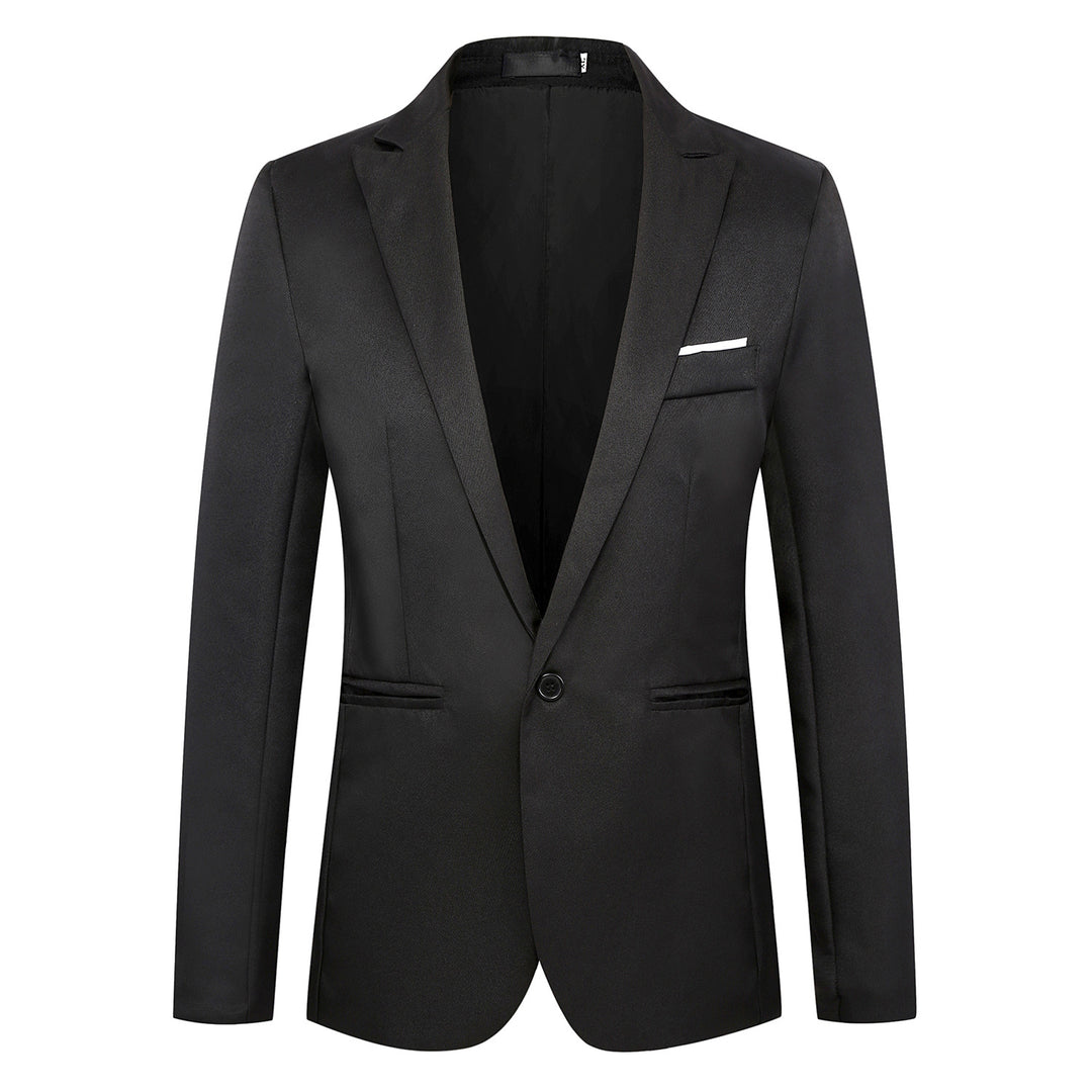 Herren tailliertes Ein-Knopf-Sakko mit schmalem Revers und dezentem Taschenfinish Shop Nory