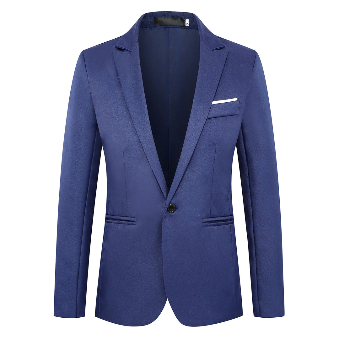 Herren tailliertes Ein-Knopf-Sakko mit schmalem Revers und dezentem Taschenfinish Shop Nory