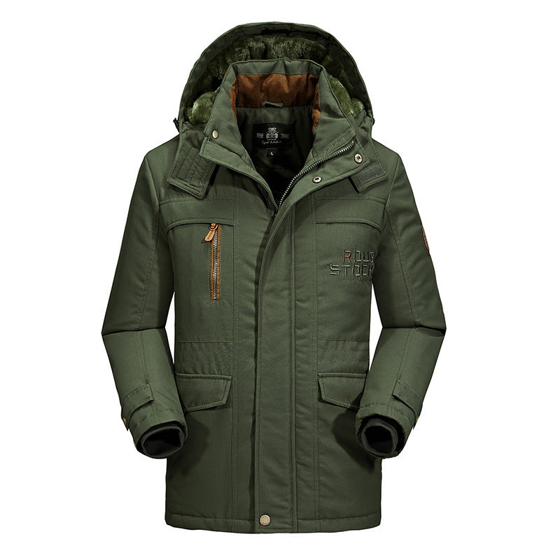 Herren Wetterfeste Winterjacke mit Fleece-Futter Shop Nory