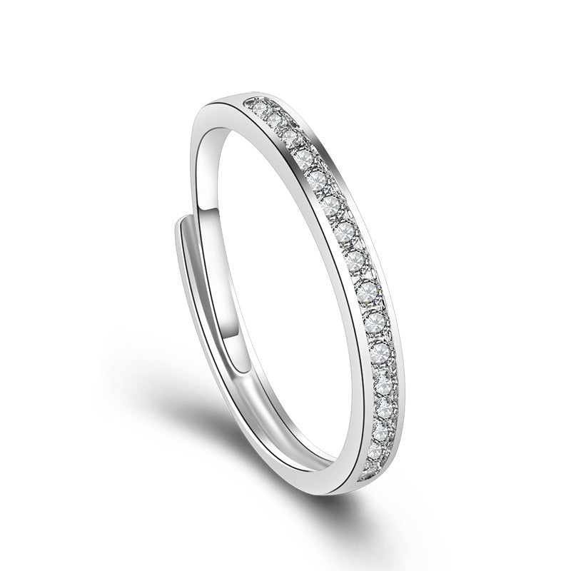 Damenring mit elegantem, minimalistischem Design und funkelndem Zirkonia Shop Nory