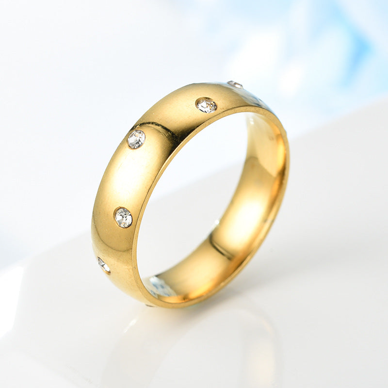 Herren Ring mit funkelnden Zirkonia Steinen und glänzender Oberfläche Shop Nory