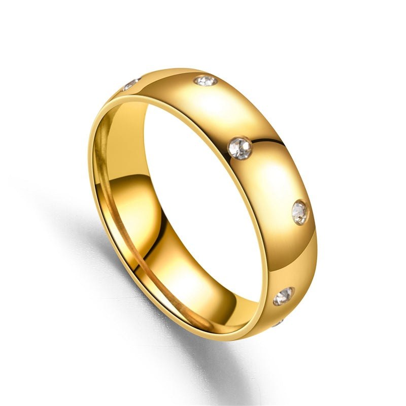 Herren Ring mit funkelnden Zirkonia Steinen und glänzender Oberfläche Shop Nory