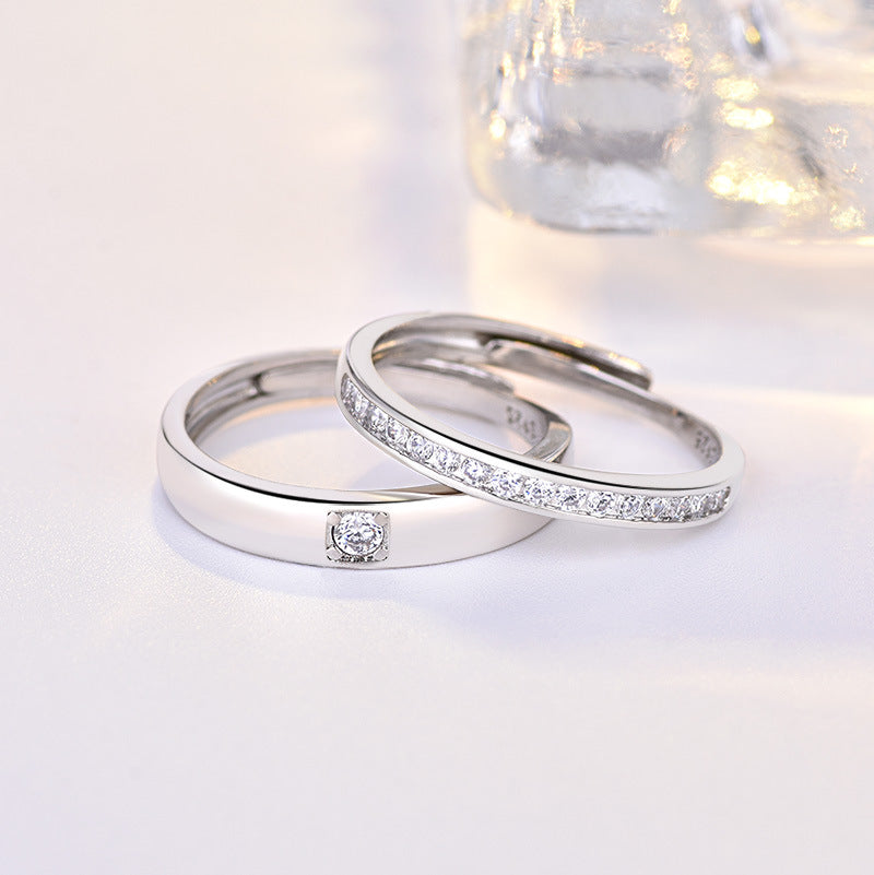 Damenring mit elegantem, minimalistischem Design und funkelndem Zirkonia Shop Nory