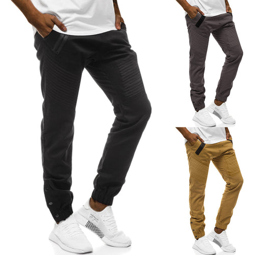 Herren Tech-Joggerhose mit gepolsterten Kniepaneelen, elastischem Tunnelzug und Druckknopf-Manschetten Shop Nory