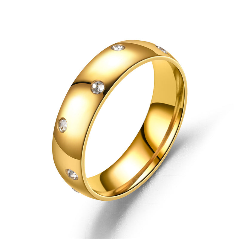 Herren Ring mit funkelnden Zirkonia Steinen und glänzender Oberfläche Shop Nory