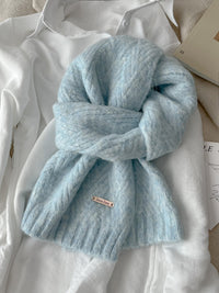 Alpaka Schal Sternblau