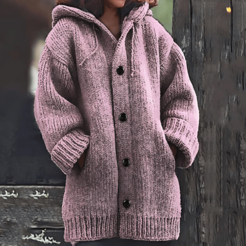 Warme Damen-Strickjacke