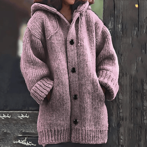 Warme Damen-Strickjacke