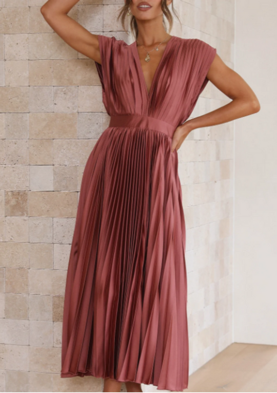 Elegantes Maxikleid Aus Leichtem Stoff
