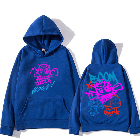 Arcane Jinx Cartoon Langarm-Hoodie
