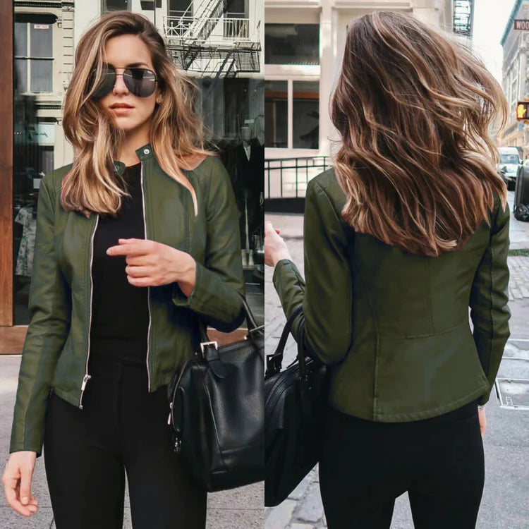 Shopnory | Modische Lederjacke