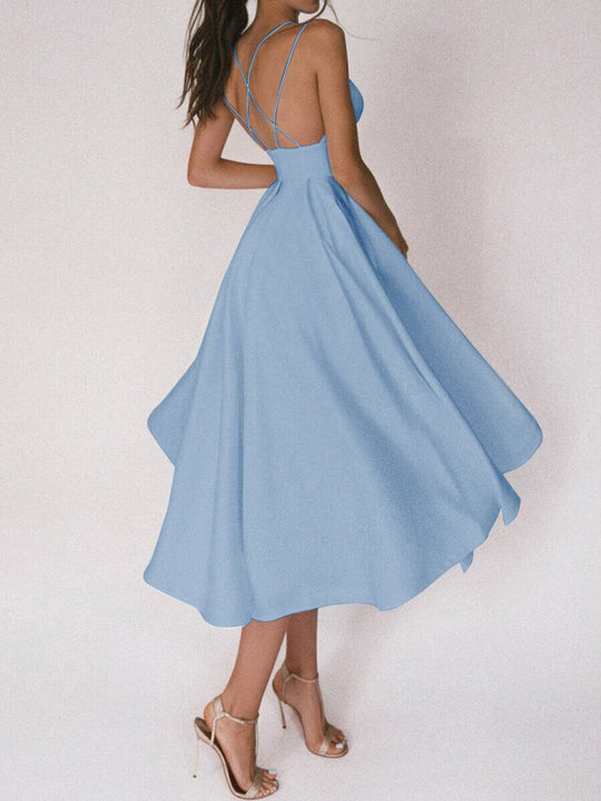 Grace Das Elegante Trägerkleid mit V-Ausschnitt