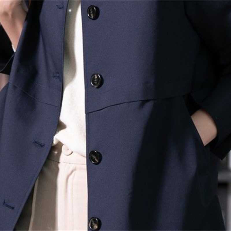 Stylischer Einreihiger Kurzer Trenchcoat für Damen