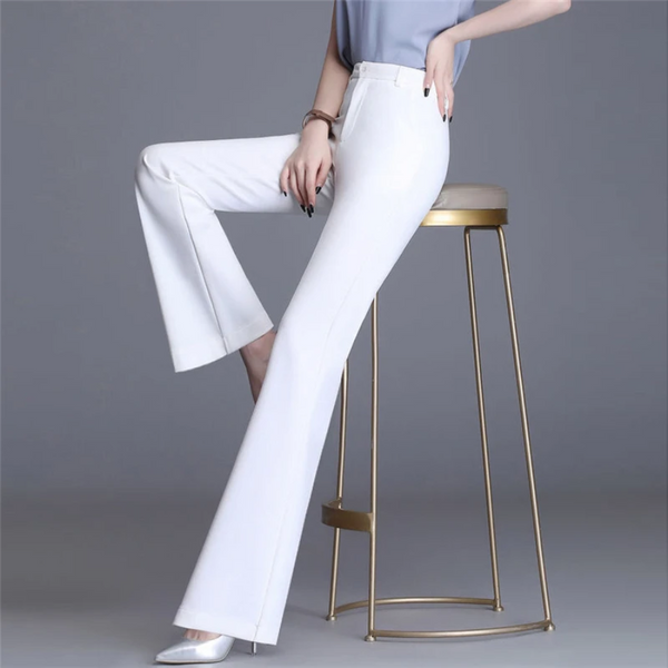 Elegante Enganliegende Hohe Taille Flared Hosen
