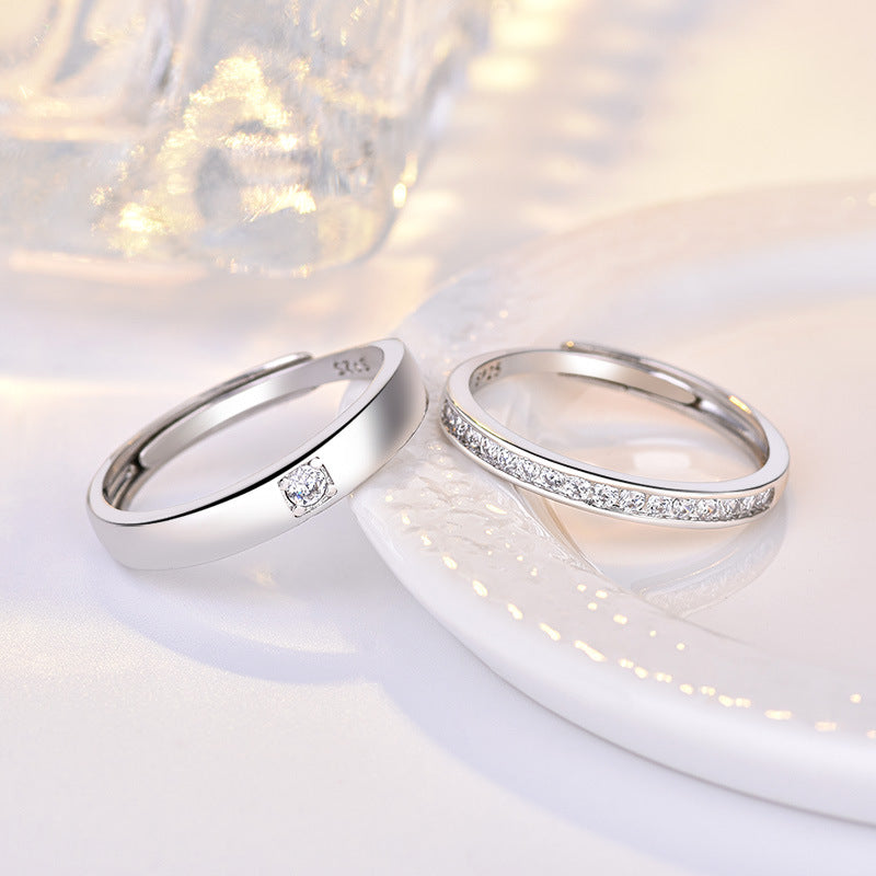 Damenring mit elegantem, minimalistischem Design und funkelndem Zirkonia Shop Nory