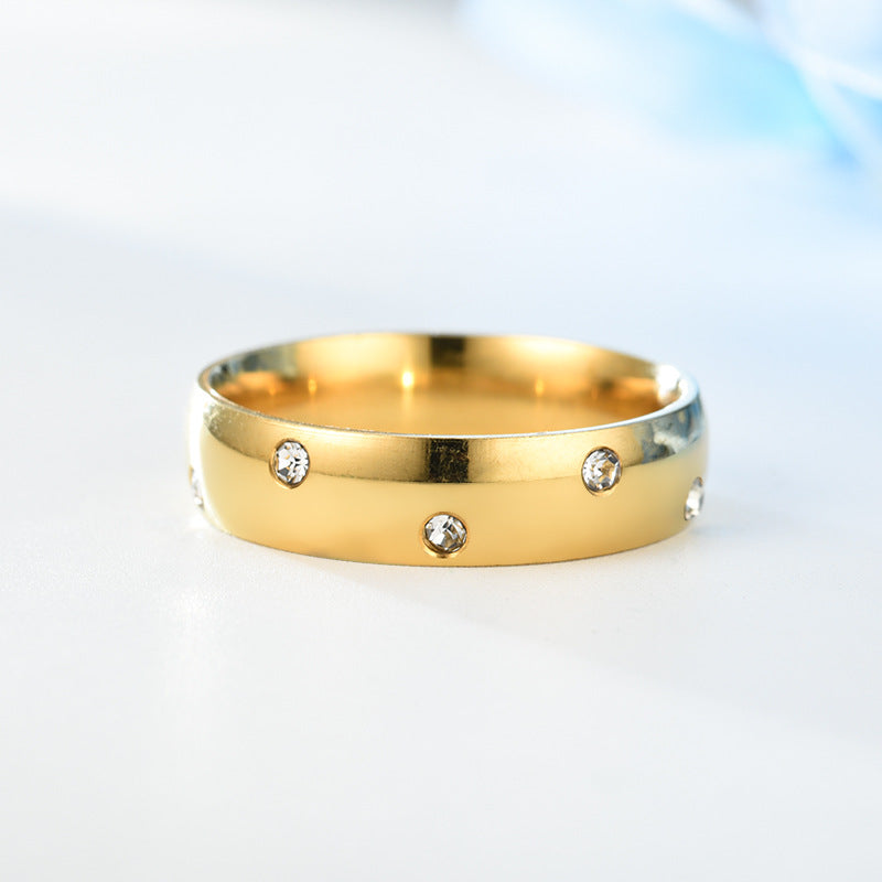Herren Ring mit funkelnden Zirkonia Steinen und glänzender Oberfläche Shop Nory