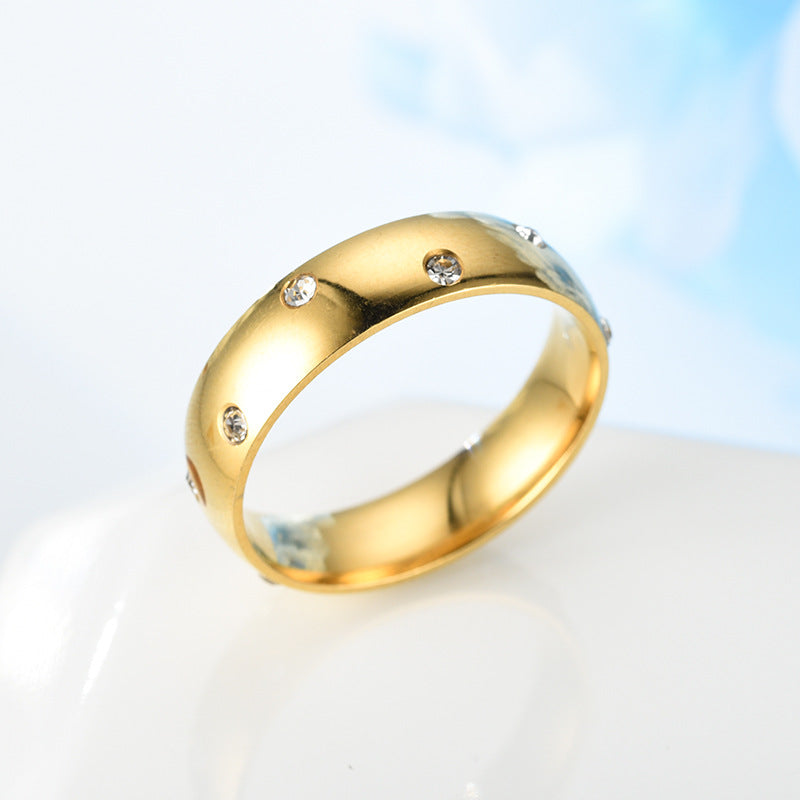 Herren Ring mit funkelnden Zirkonia Steinen und glänzender Oberfläche Shop Nory