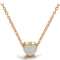 Damen Halskette mit herzförmigem Anhänger und funkelnden Zirkonia Shop Nory