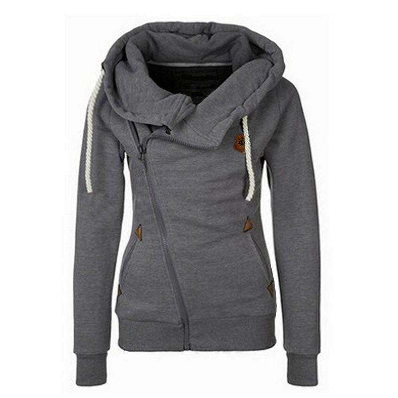 Damen gemütlicher Lagenlook Pullover mit hohem Kragen