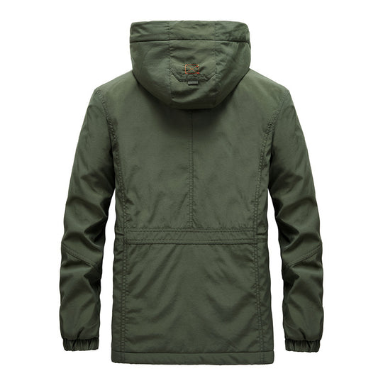 Herren Expedition-Parka mit Teddy-Innenfutter, abnehmbarer Kapuze und Reißverschluss-Brusttasche Shop Nory