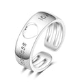 Damen Offener Ring mit modernem Schriftzug Shop Nory