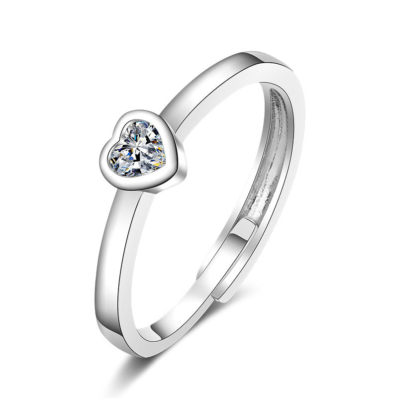 Damen Offener Ring mit modernem Schriftzug Shop Nory