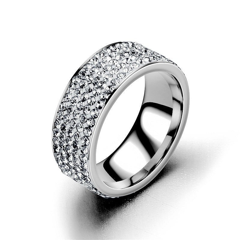 Damen Ring mit funkelndem Zirkonia-Besatz und elegantem Design Shop Nory