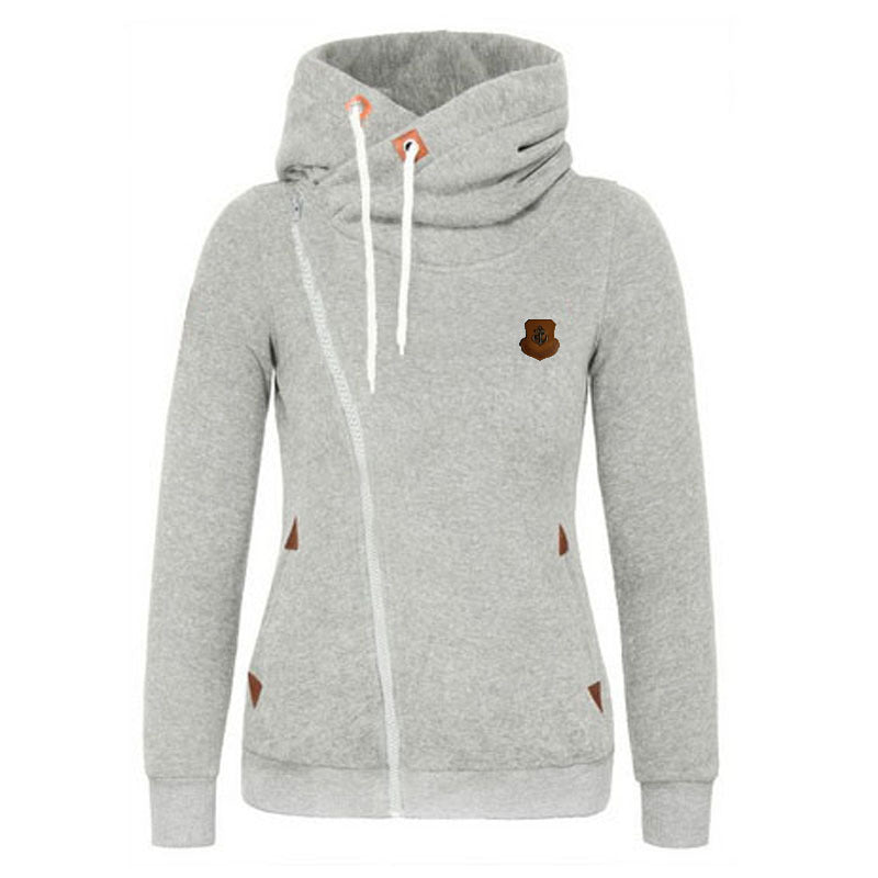 Damen gemütlicher Lagenlook Pullover mit hohem Kragen