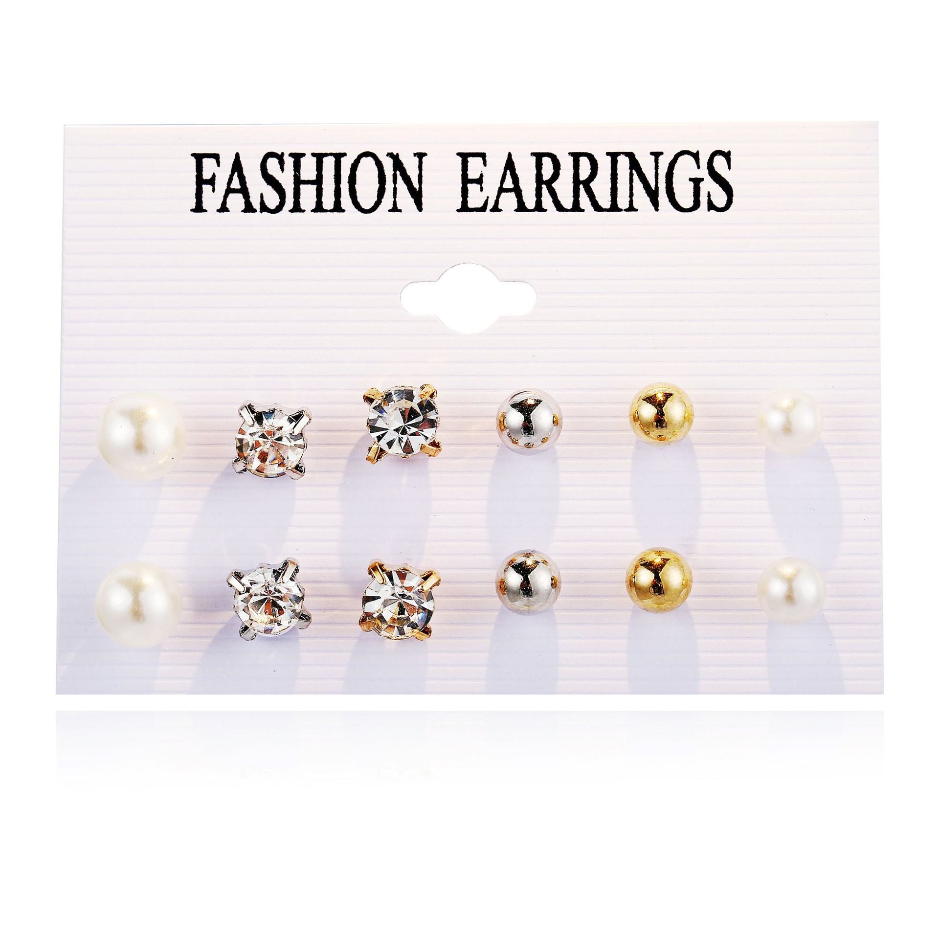 Damen Ohrstecker Set mit eleganten Perlenvariationen Shop Nory