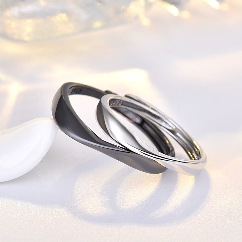 Damenring mit elegantem, geschwungenem Design aus hochwertigem Edelstahl Shop Nory