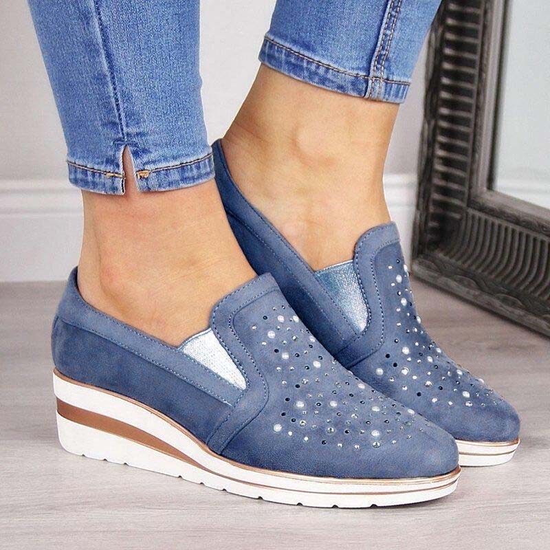 Lässige Keilschuhe