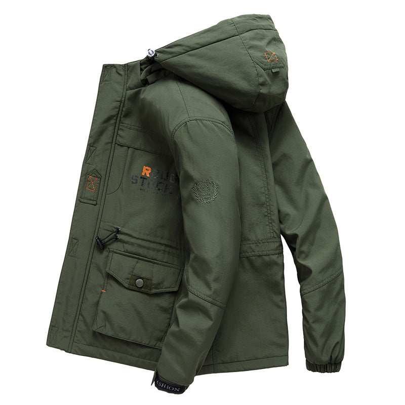 Herren Expedition-Parka mit Teddy-Innenfutter, abnehmbarer Kapuze und Reißverschluss-Brusttasche Shop Nory