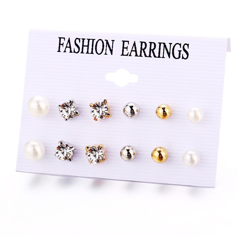 Damen Ohrringe Set mit verschiedenen funkelnden Designs Shop Nory
