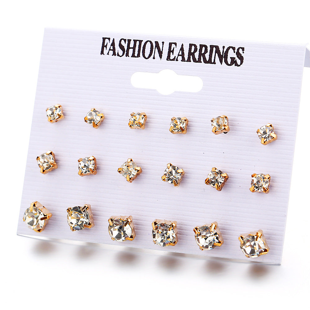 Damen Ohrstecker Set mit vielseitigen Designs und elegantem Glanz Shop Nory