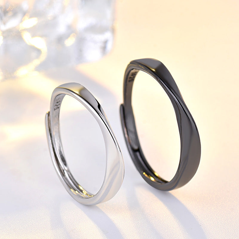 Damenring mit elegantem, geschwungenem Design aus hochwertigem Edelstahl Shop Nory