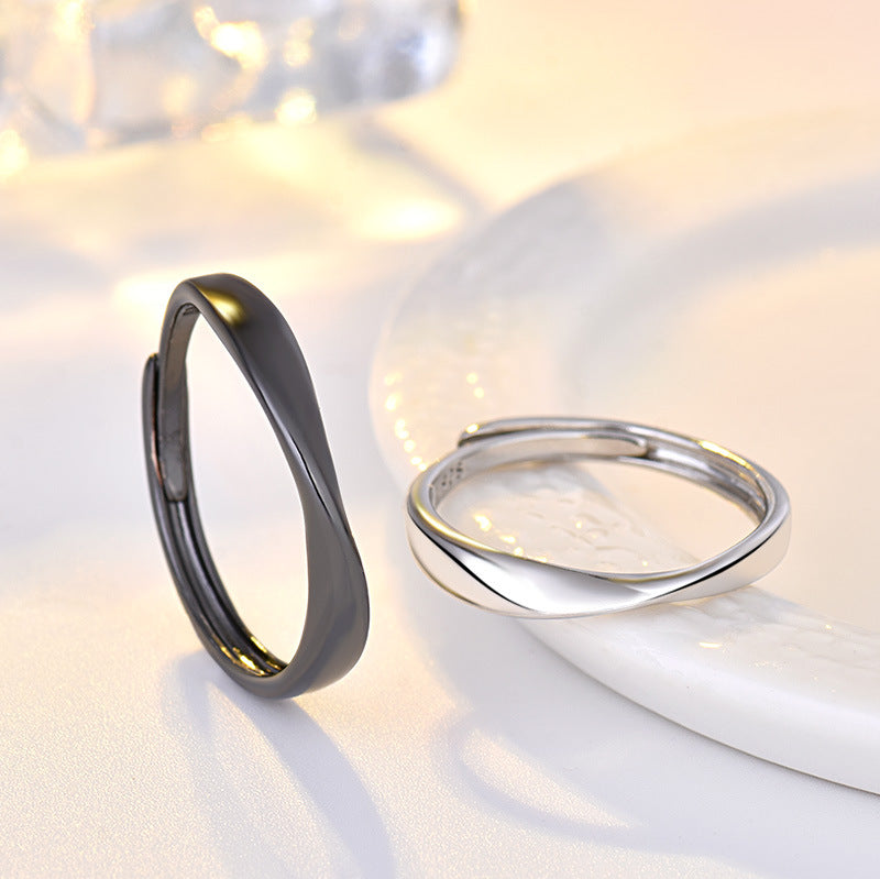 Damenring mit elegantem, geschwungenem Design aus hochwertigem Edelstahl Shop Nory