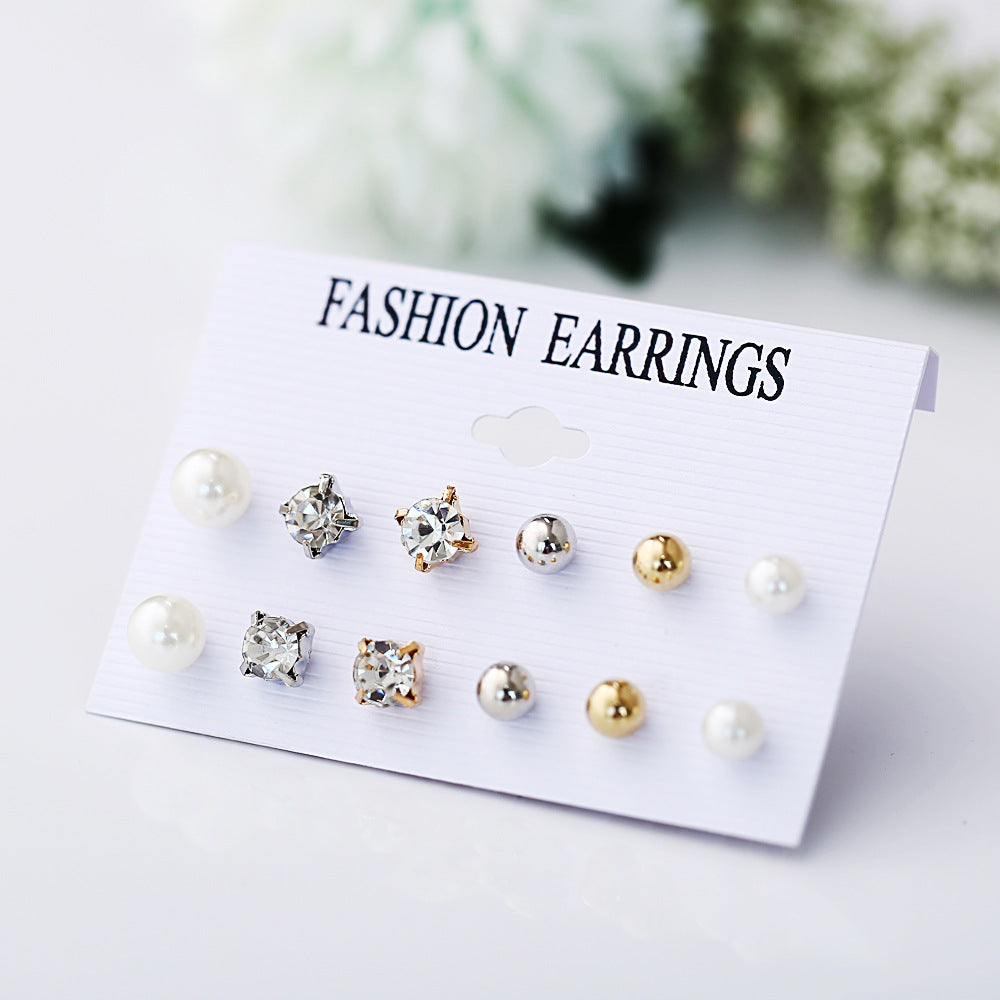 Damen Ohrringe Set mit verschiedenen funkelnden Designs Shop Nory