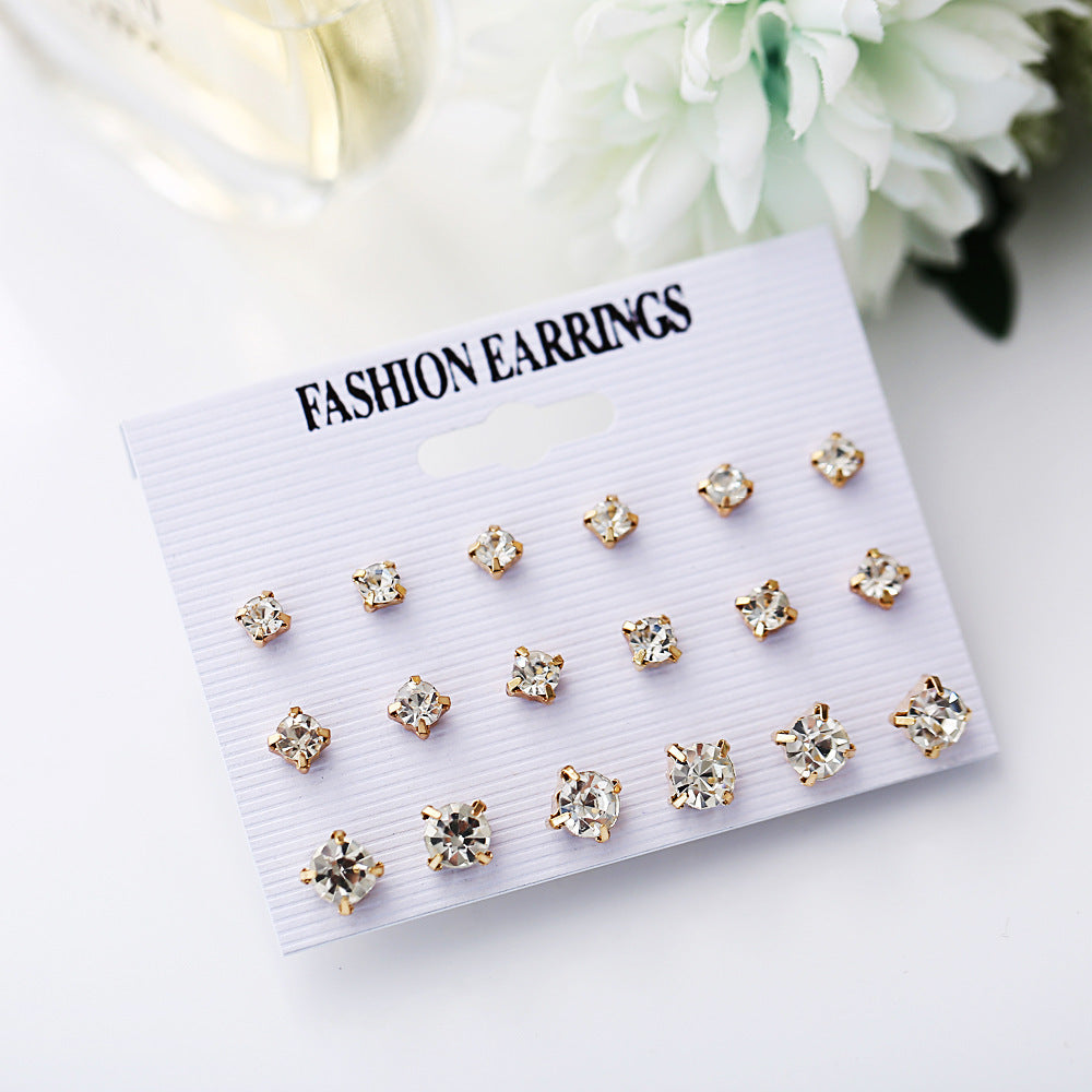 Damen Ohrstecker Set mit vielseitigen Designs und elegantem Glanz Shop Nory