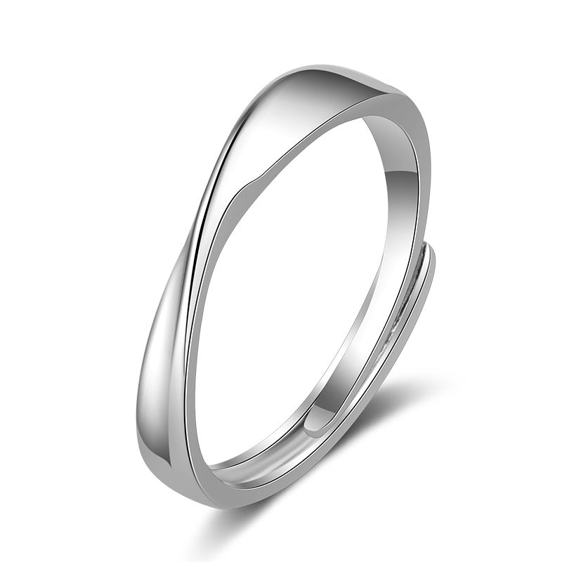 Damenring mit elegantem, geschwungenem Design aus hochwertigem Edelstahl Shop Nory