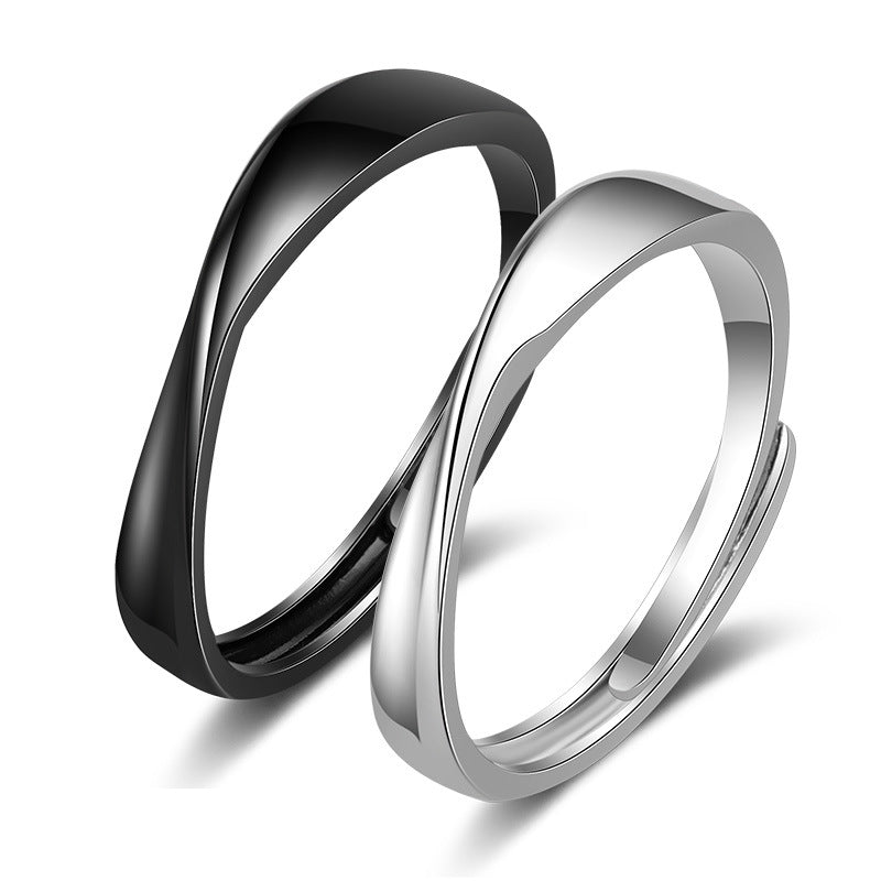 Damenring mit elegantem, geschwungenem Design aus hochwertigem Edelstahl Shop Nory