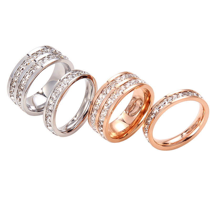 Damen luxuriöser Ring mit funkelnden Zirkonia-Steinen Shop Nory