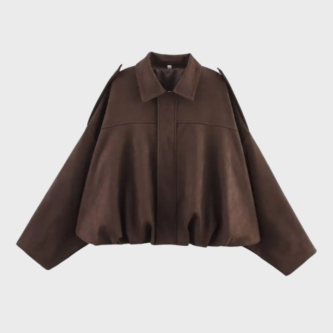 Wildleder Übergroße Warme Lederjacke