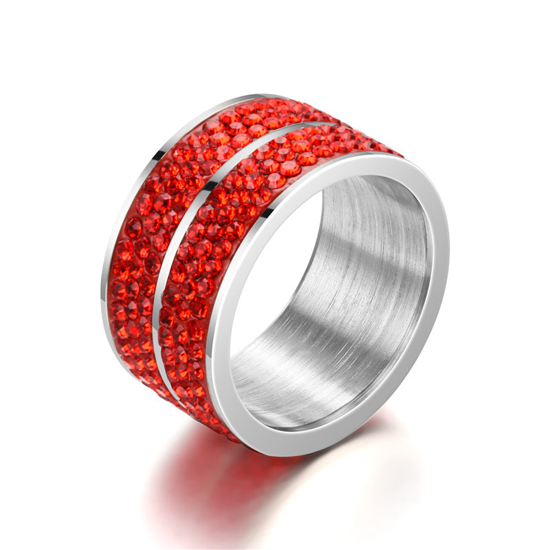 Herren Ring mit funkelnden Zirkonia-Akzenten und glänzender Edelstahl-Oberfläche Shop Nory
