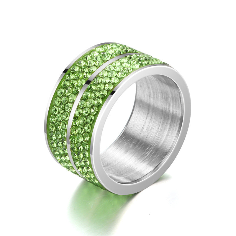 Herren Ring mit funkelnden Zirkonia-Akzenten und glänzender Edelstahl-Oberfläche Shop Nory