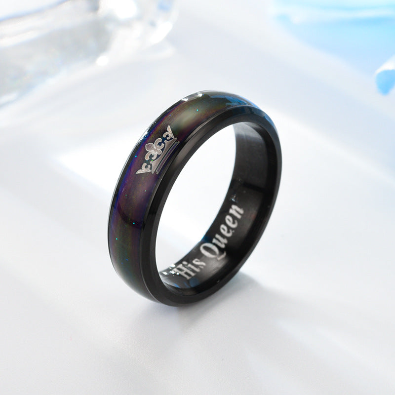 Damen Ring mit hochwertigem, graviertem Motiv und schimmernder Oberfläche Shop Nory
