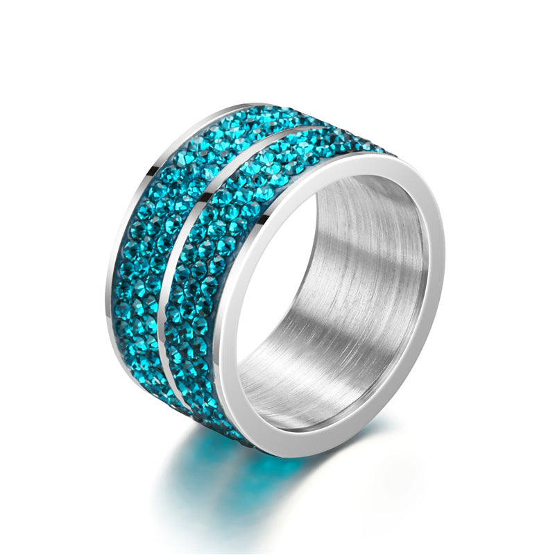 Herren Ring mit funkelnden Zirkonia-Akzenten und glänzender Edelstahl-Oberfläche Shop Nory
