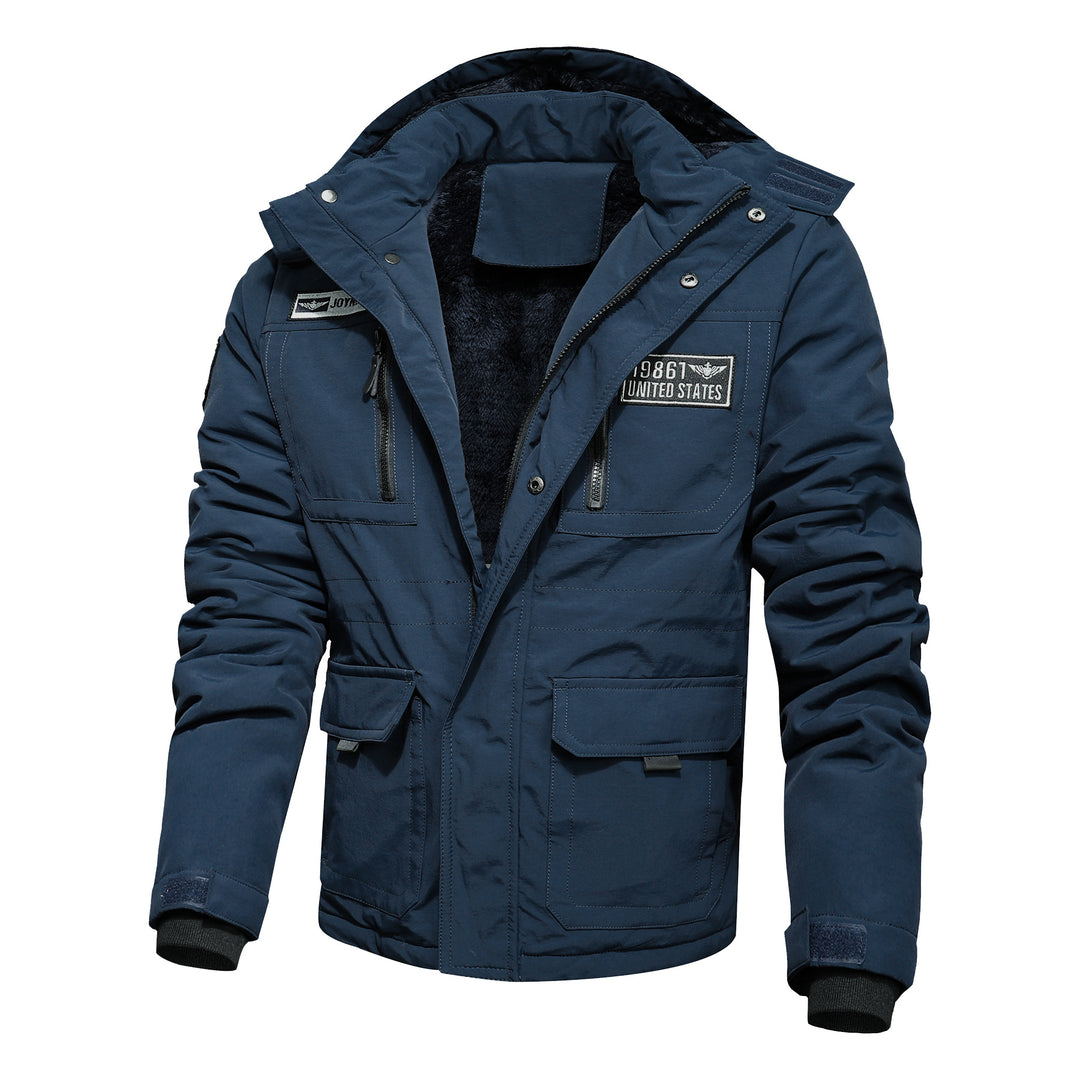 Herren Winterparka mit abnehmbarer Kapuze und Kunstfellbesatz Shop Nory